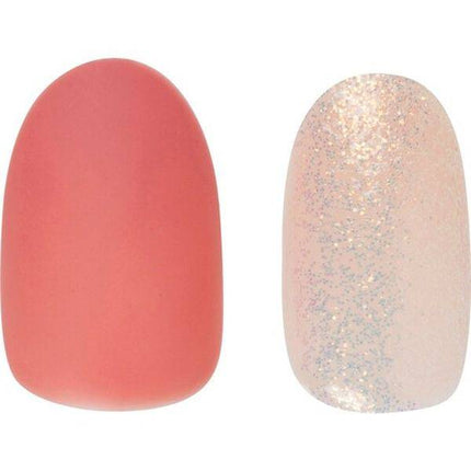 CALA Posh Dreams Short Oval Pink With Glitter Press On Nails 87851