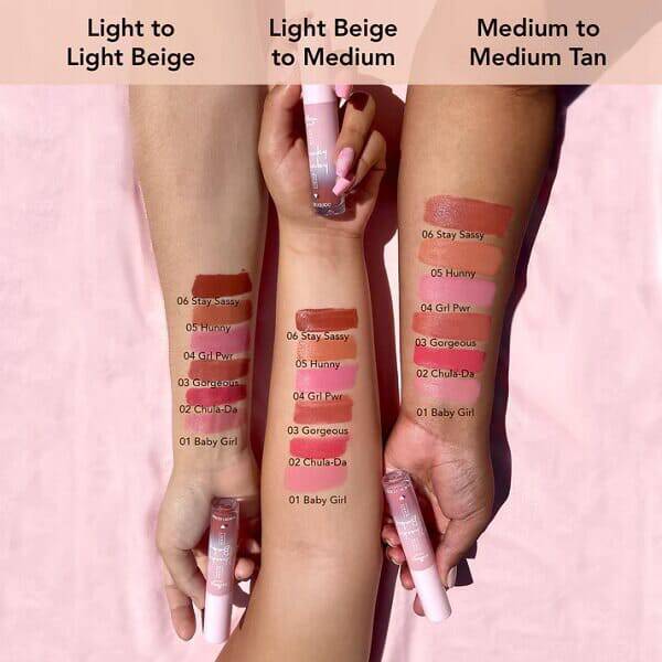 Italia Delux Cheeky Baby Liquid Blush Swatch