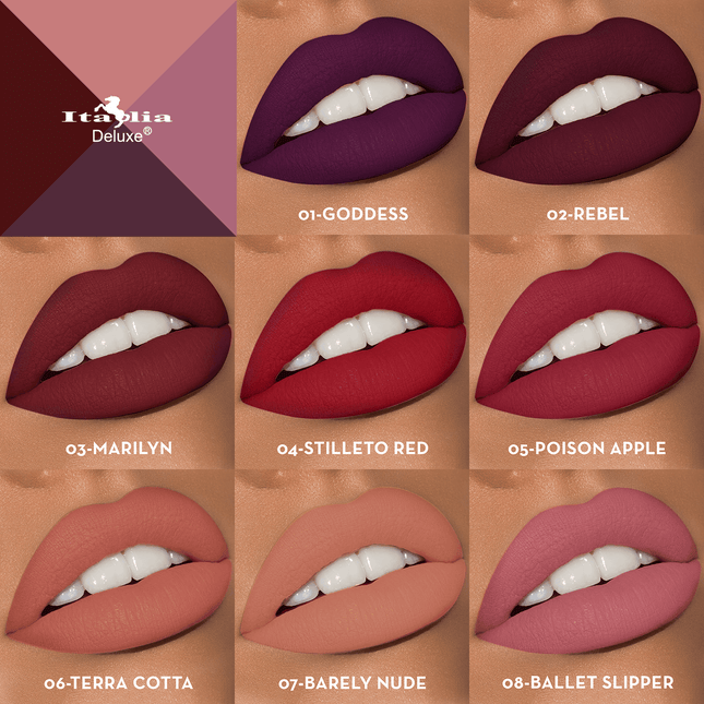 Italia Deluxe Mousse Matte Lipstick - HB Beauty Bar