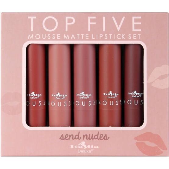 Italia Delux Mousse Matte Lipstick Send Nudes