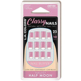 LA Colors Mauvey Half Moon Classy Nails Artificial Nail Tips CNT104