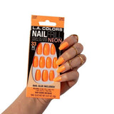 LA Colors Flames Nail Frill Neon Artificial Nail Tips CNT260