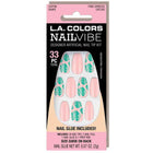 LA Colors Free Spirited Nail Vibe Designer Artificial Coffin Nail Tips CNT240