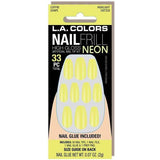 LA Colors Highlight Nail Frill Neon Artificial Nail Tips CNT258