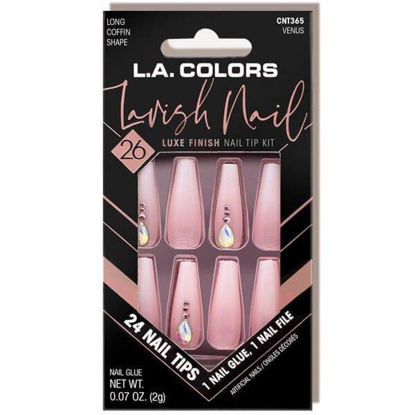 LA Colors Venus Lavish Nail Luxe Finish Tip Kit CNT 365