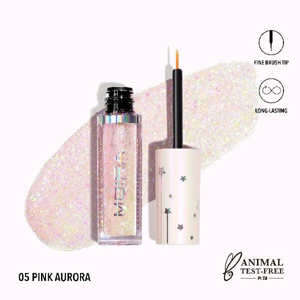 Moira Cosmetics Glitter Glitter Liner 05 Pink Aurora