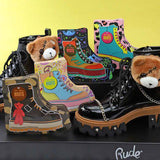 Rude x Koi Footwear Boots Collection - Friend From My Dreams Teddy Bear Boots