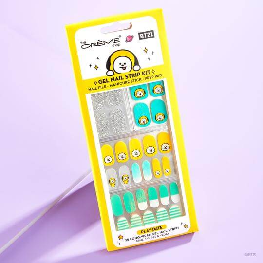 The Crème Shop BT21 CHIMMY Play Date Gel Nail Strips 
