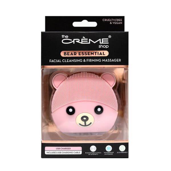The Creme Shop Bear Essential Facial Cleansing & Firming Massager | Cruelty-Free & Vegan