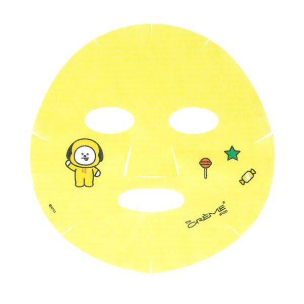 The Creme Shop CHIMMY’S CHARMING Printed Essence Sheet Mask - Infused with Vitamin C, Turmeric, Niacinamide