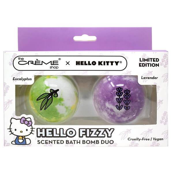 The Creme Shop The Crème Shop Hello Kitty Hello Fizzy Scented Bath Bomb Duo | Eucalyptus & Lavender