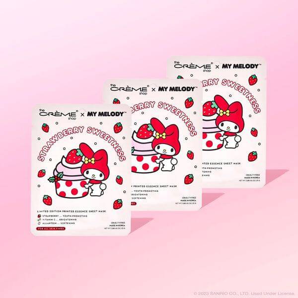 The Creme Shop My Melody Strawberry Sweetness Printed Essence Sheet Mask - HB Beauty Bar