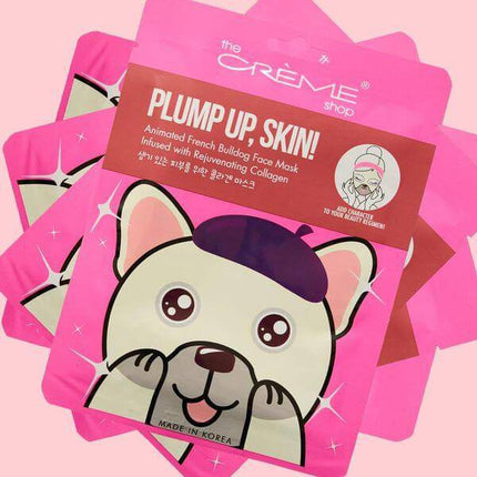 The Creme Shop Plump Up, Skin! Animated French Bulldog Mask - Rejuvenating Collagen PFB4928-1