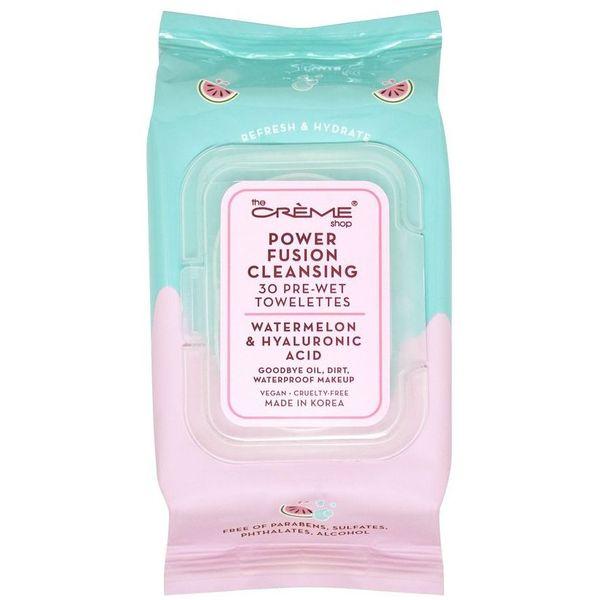 The Creme Shop Power Fusion Cleansing Pre-Wet Towelettes - Watermelon & Hyaluronic Acid