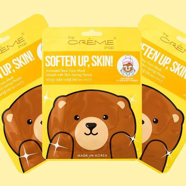 The Creme Shop Soften Up, Skin! Animated Bear Face Mask  AFM4308-1