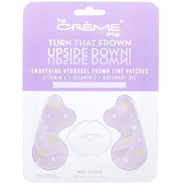 The Creme Shop “Turn That Frown Upside Down!” | Smoothing Hydrogel Frown Line Patches (Vitamin C + Vitamin E + Rosemary Oil)