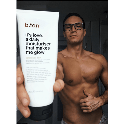 b.tan It's Love. A daily moisturizer that makes me glow...