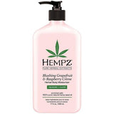 hempz blushing grapefruit & raspberry creme herbal body moisturizer - hempz - body