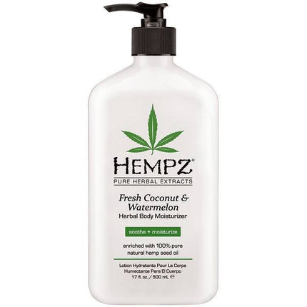 hempz fresh coconut & watermelon herbal body moisturizer - hempz - body