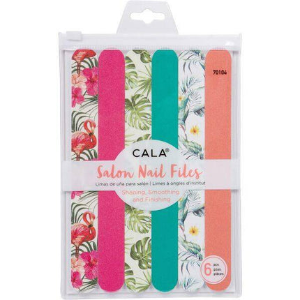 CALA Salon Nail Files: Flamingo Palm (6 PCS)