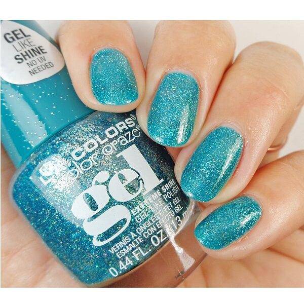 Be Kind, Rewind - sky blue shimmer nail polish - Anchor & Heart Lacquer