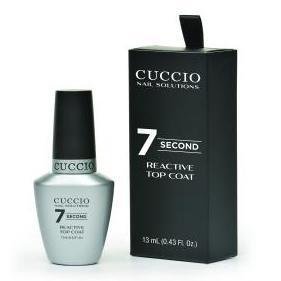 super 7 second reative top coat - cuccio - nail polish