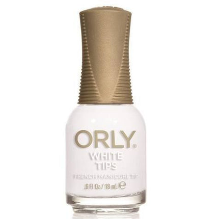 white tips - orly - nail polish