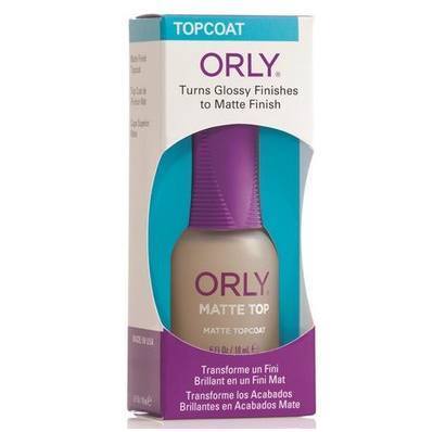 matte top - orly - nails