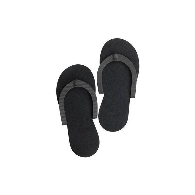 pedi slippers (black) - cuccio - nails