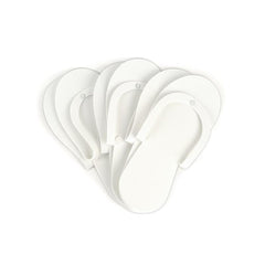 pedi slippers (white) - cuccio - nails