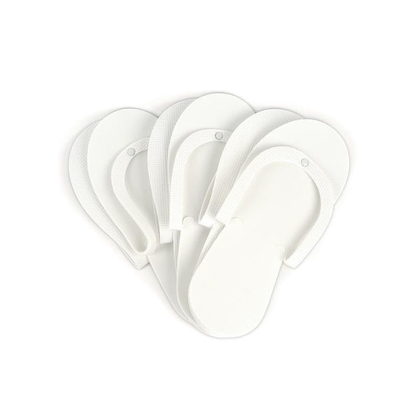 pedi slippers (white) - cuccio - nails