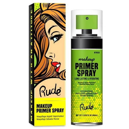 Rude Cosmetics Makeup Primer Spray - Long Lasting & Hydrating