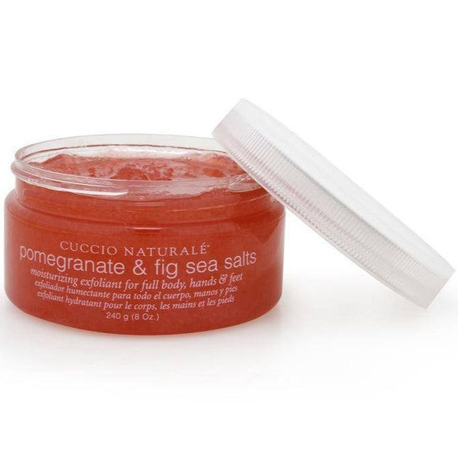 pomegranate and fig sea salts natural - cuccio - skincare & body